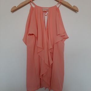 Ever New Coral Tank with Ruffle Size 4